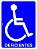 Placa PCD Sinalização Deficientes Cadeirante - Imagem 1