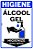 Placa de Higiene Use Álcool em Gel Vertical - Imagem 1