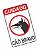 Placa de Sinalização Aviso Cuidado Cão Bravo - Imagem 4