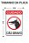 Placa de Sinalização Aviso Cuidado Cão Bravo - Imagem 2