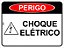 Placa Perigo Risco de Choque Elétrico - Imagem 1