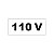Etiqueta 110 Volts Auto Adesiva Para Tomadas Placa Cartela com 16 peças - Imagem 2