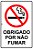 Placa de Sinalização Proibido Fumar Obrigado Por Não Fumar - Imagem 1