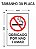Placa de Sinalização Proibido Fumar Obrigado Por Não Fumar - Imagem 2