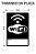 Placa Sinalização WIFI Com Senha Vertical - Imagem 2