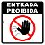 Placa Sinalização Proibida Entrada de Pessoas - Imagem 1