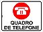 Placa Sinalização Quadro de Telefone - Imagem 1