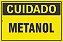 Placa de Sinalização Cuidado Metanol - Imagem 1