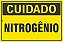 Placa de Sinalização Cuidado Nitrogênio - Imagem 1