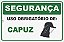 Placa de Sinalização Segurança Uso Obrigatório de Capuz - Imagem 1
