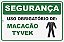 Placa de Sinalização Uso Obrigatório de Macacão Tyvek - Imagem 1
