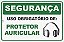 Placa de Sinalização Segurança Uso Obrigatório de Protetor Auricular - Imagem 1