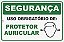 Placa de Sinalização Segurança Uso Obrigatório de Protetor Auricular Plug - Imagem 1