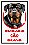 Placa Sinalização Aviso Cuidado Cão Bravo Rottweiler Guarda - Imagem 1
