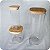 Pote Hermético De Vidro Mantimentos 1900ml Tampa Flat Bambu - Imagem 5
