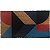 Tapete Capacho Fibra De Coco 60x33cm Geométrico Vermelho - Imagem 1