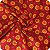 Tecido Oxford Estampado 1m X 1,47m Floral Fundo Vermelho - Imagem 2