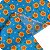 Tecido Oxford Estampado 1m X 1,47m Flores Fundo Azul Claro - Imagem 1