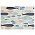 Kit Jogo Americano 4 Unidades 45x30cm Textilene Peixes Azuis - Imagem 1