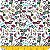 Tricoline Estampada 100% Algodão 1m X 1,50m Cartoon - Imagem 2