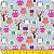 Tricoline Estampada 100% Algodão 1m X 1,50m Corujas - Imagem 2