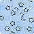 Tricoline Estampada 100% Algodão 1m X 1,50m Estrelas Azuis - Imagem 4