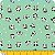 Tricoline Estampada 100% Algodão 1m X 1,50m Pandas Fundo Verde - Imagem 2