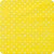 Tricoline Estampada 100% Algodão 1m X 1,50m Poá Amarelo - Imagem 1