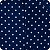 Tricoline Estampada 100% Algodão 1m X 1,50m Poá Azul - Imagem 3