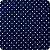 Tricoline Estampada 100% Algodão 1m X 1,50m Poá Azul - Imagem 1