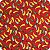 Tricoline Estampada 100% Algodão 1m X 1,50m Pimenta Vermelho 2420 V1 - Imagem 4