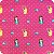 Tecido Soft Estampado 1m X 1,60m Princesa Fundo Rosa - Imagem 3