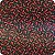 Tecido Cetim Estampado 1m X 1,47m Pimentas Fundo Preto - Imagem 1