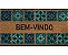 Tapete Capacho Fibra de Coco 60x33cm Azulejos Portugueses - Imagem 1