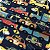 Tecido Soft Estampado 1m X 1,60m Carros Fundo Azul - Imagem 1