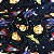 Tecido Soft Estampado 1m X 1,60m Galáxia Fundo Azul - Imagem 3