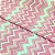 Corino Estampado No Metro Para Puffs Estofados Sofás Zig Zag Rosa - Imagem 2
