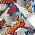 Corino Estampado No Metro Para Puffs Estofados Sofás Quadrinhos Cartoon - Imagem 1