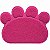 Tapete Capacho Vinílico Pata Pet PVC 45x60cm Rosa - Imagem 1