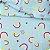 Tecido Soft Estampado 1m X 1,60m Azul - Imagem 3