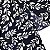 Tecido Oxford Estampado 1m X 1,40m Poliéster Planta Fundo Azul Marinho - Imagem 1