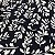 Tecido Oxford Estampado 1m X 1,40m Poliéster Planta Fundo Azul Marinho - Imagem 3