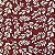 Tecido Oxford Estampado 1m X 1,40m Poliéster Planta Fundo Vinho - Imagem 3