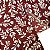 Tecido Oxford Estampado 1m X 1,40m Poliéster Planta Fundo Vinho - Imagem 2