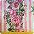 Metalassê Estampado 1m X 2,40m Floral Medalhão - Imagem 3