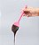 Espátula de Silicone Redonda Pequena Rosa - Imagem 2