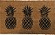 Tapete Capacho Fibra De Coco 70x33cm Abacaxi - Imagem 1