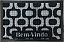 Tapete Fenice 59x39cm Ipanema Preto/Branco - Imagem 1