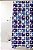 Cortina Box 198X180cm PVC Quadrado Azul - Imagem 1