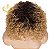 WIG DE CABELO HUMANO CACHEADO LOIRO COM RAIZ ESCURA - Imagem 5